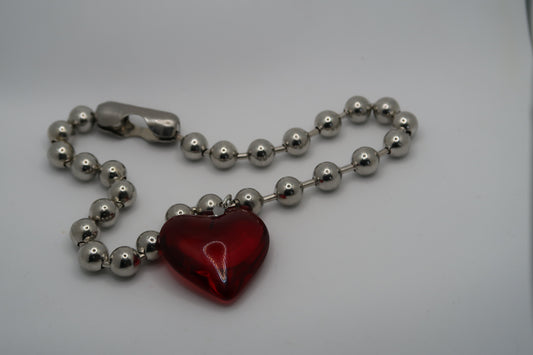 "Lovely" Heart Choker Necklace