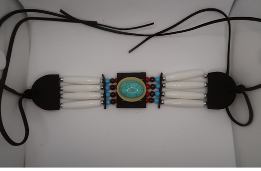 "Isles" Turquoise Tribal Choker Necklace